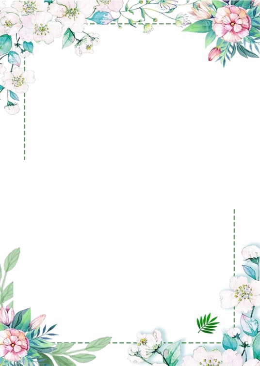 可爱卡通风1 (41)可爱卡通信纸模板word模板